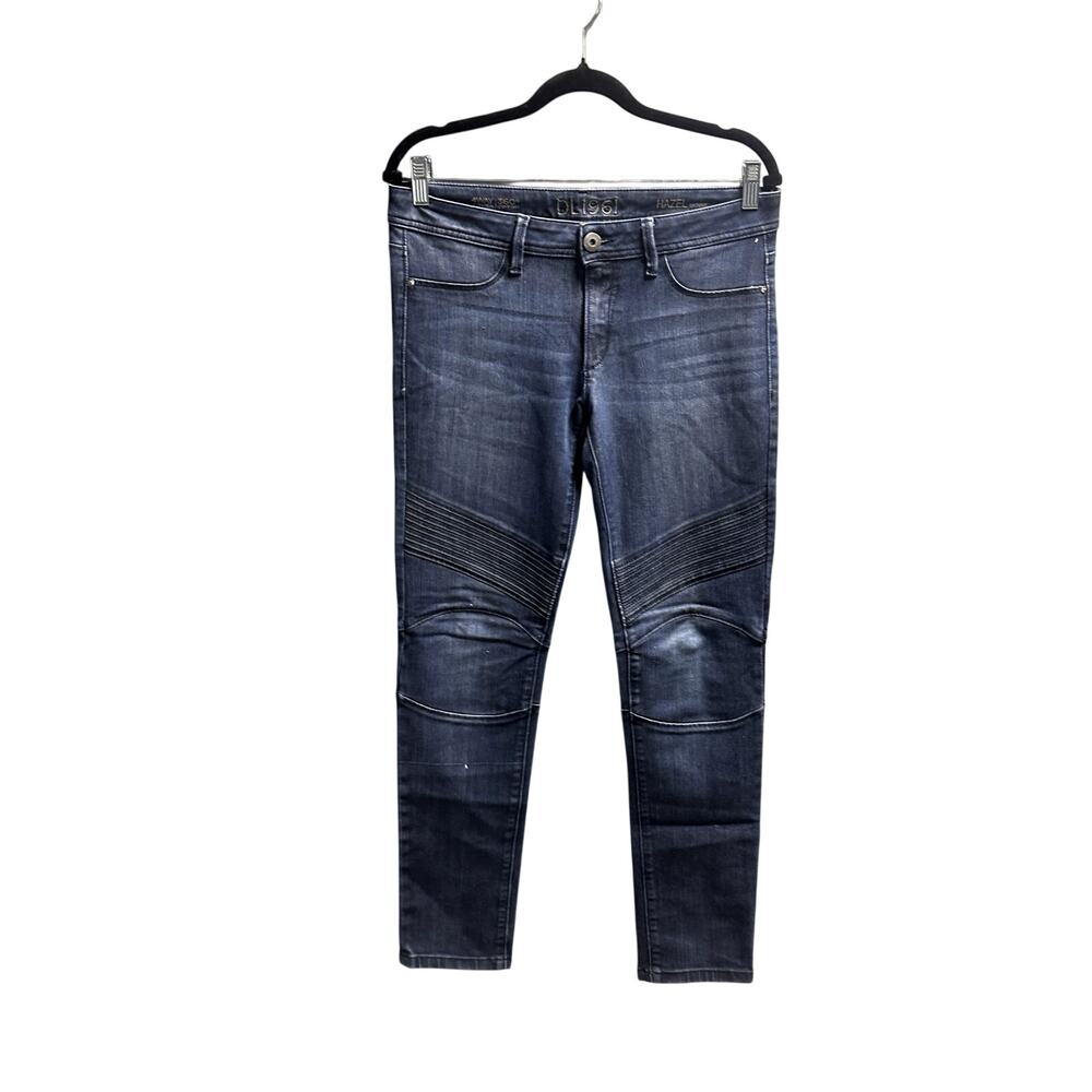 DL1961 JEANS DENIM MOTO HAZEL Mid-Rise Skinny Ducati
